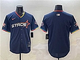 Men's Houston Astros Blank Navy 2025 City Connect With Texas Patch Limited Stitched Jersey,baseball caps,new era cap wholesale,wholesale hats